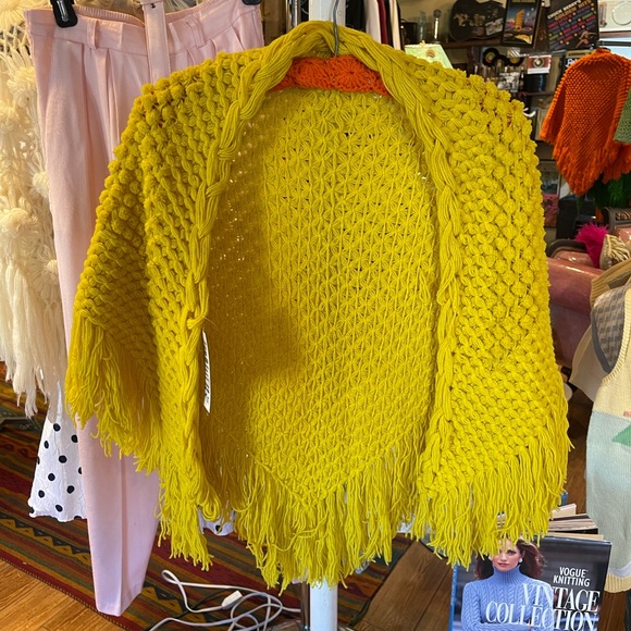 Vintage Crochet Poncho - Picture 3 of 8